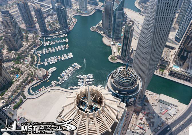 Dubai_Marina_as_Seen_from_the_Princess_Tower | دبی - عکسهای زیبا از دبی - عکس دبی