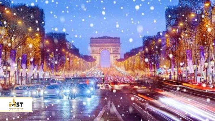 رویای گذران تعطیلات کریسمس در پاریس