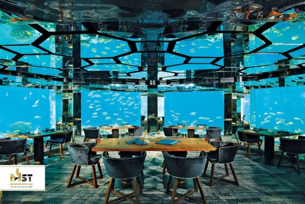 ۵ رستوران زیر آب در مالدیو