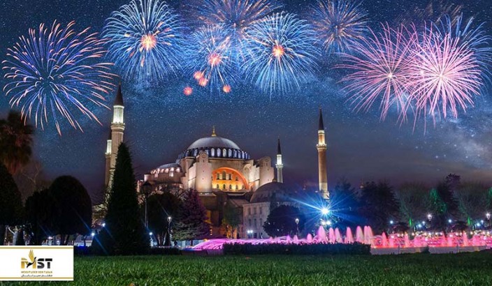 جشن سال نو میلادی در استانبول