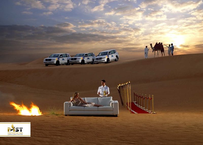 اقامتگاه لوکس در صحراهای دبی