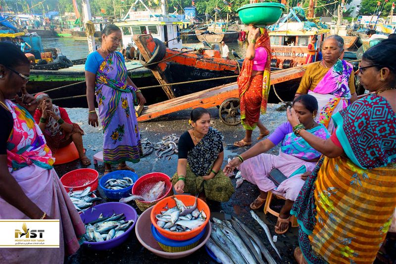 بازار ماهی فروش ها در بمبئی