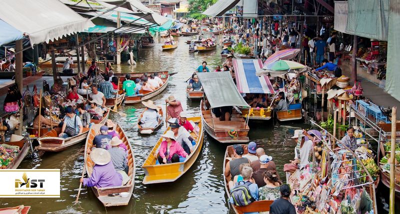 بازارهای شناور در اطراف بانکوک