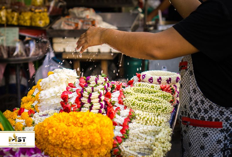 بازار گل بانکوک