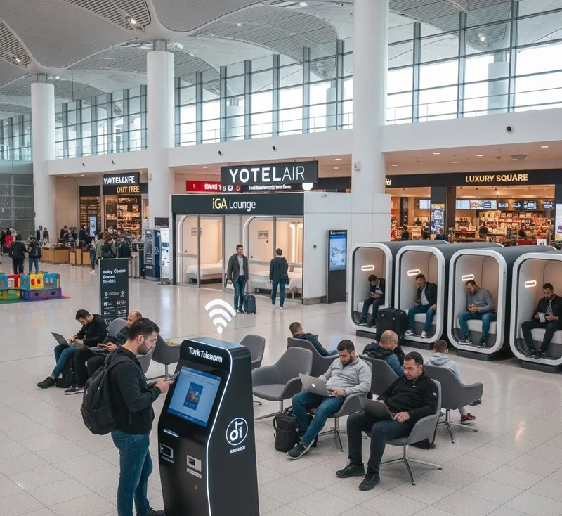 امکانات رفاهی کامل در فرودگاه استانبول