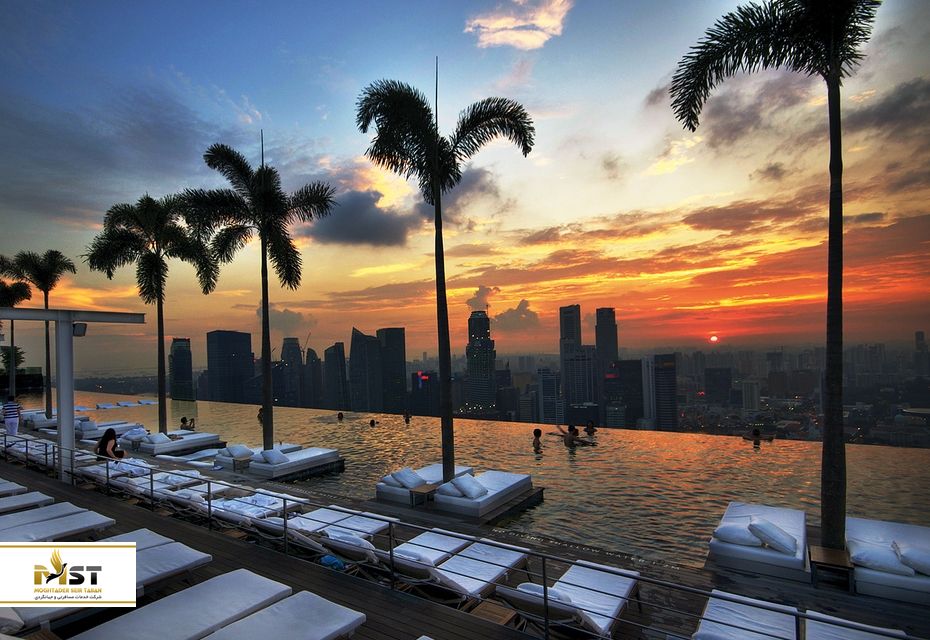 استخر هتل مارینا در سنگاپور