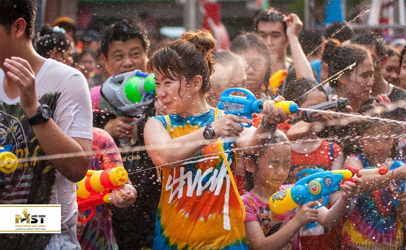  جشن آب در تایلند