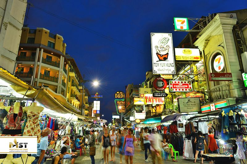 خیابان خائو سان در تایلند