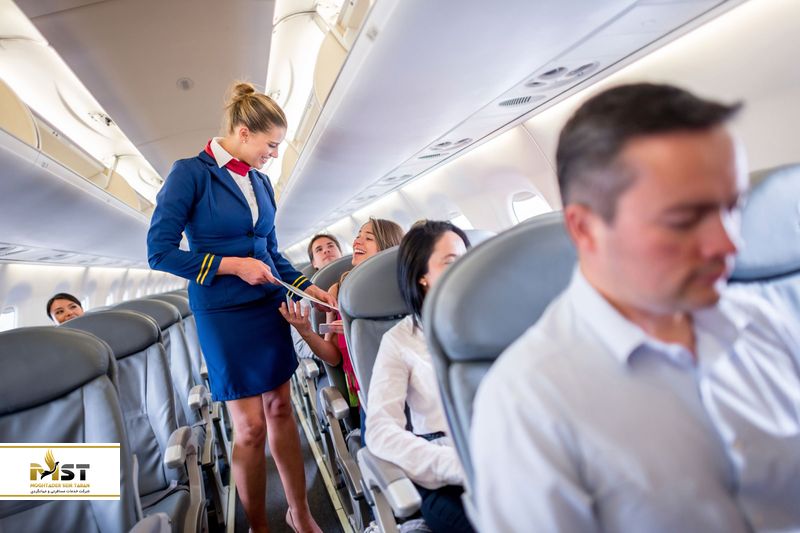 ارام کردن مسافران در هواپیما